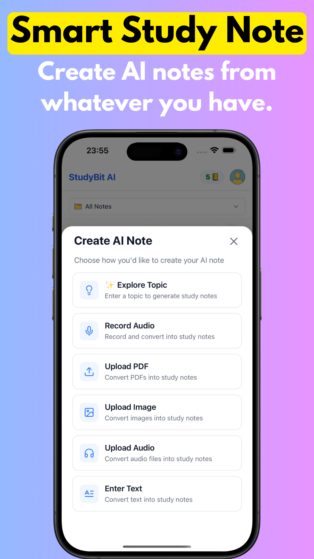 Create AI Study Notes